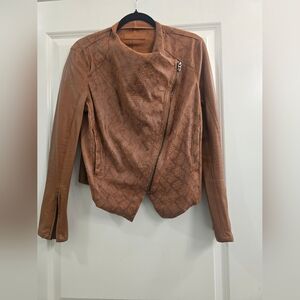 Anthropologie Tan Leather Jacket